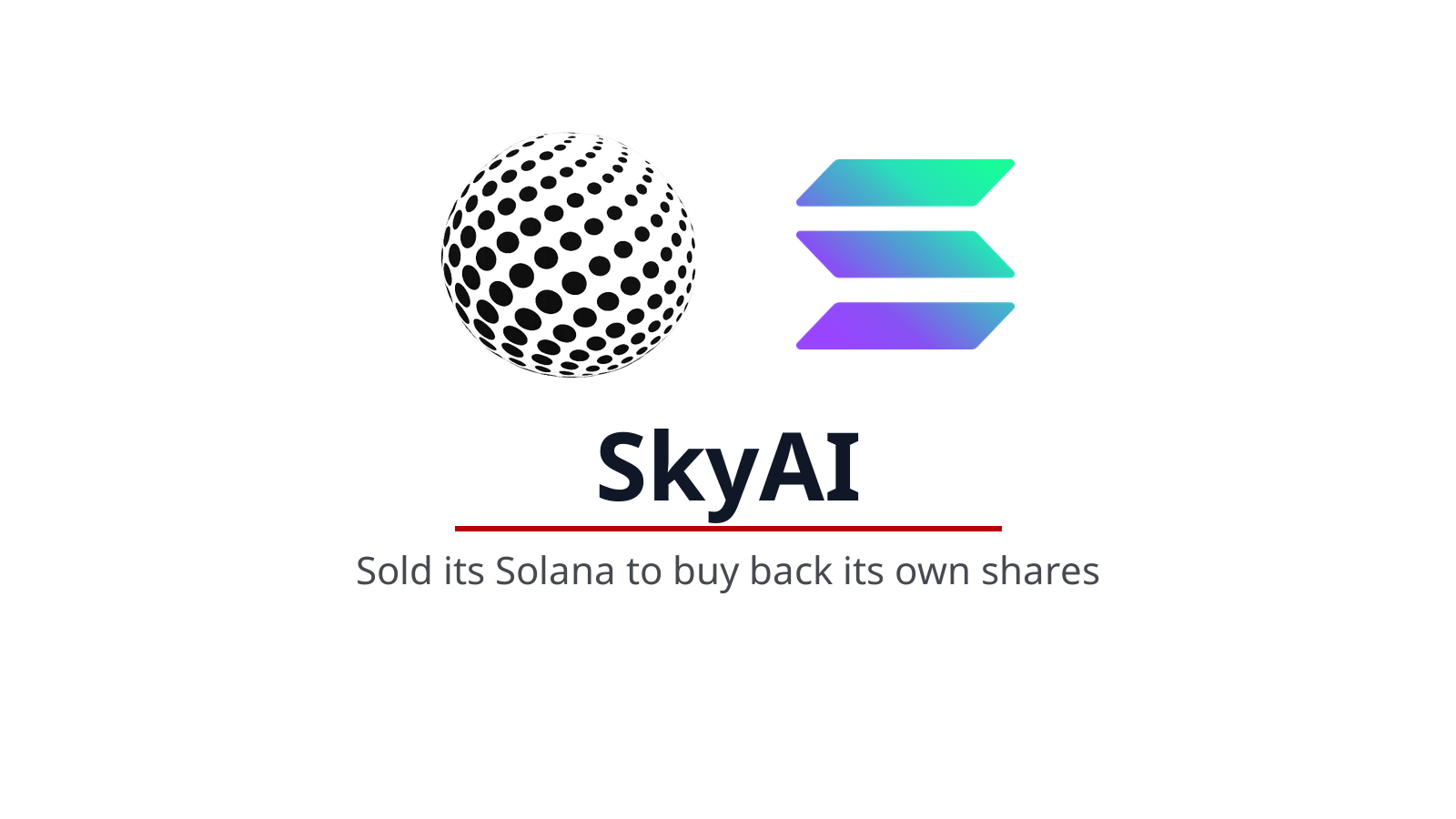 SkyAI: The Solana Treasury Company That Sold 70% of Its SOL in a Month to Buy Back Its Own Shares