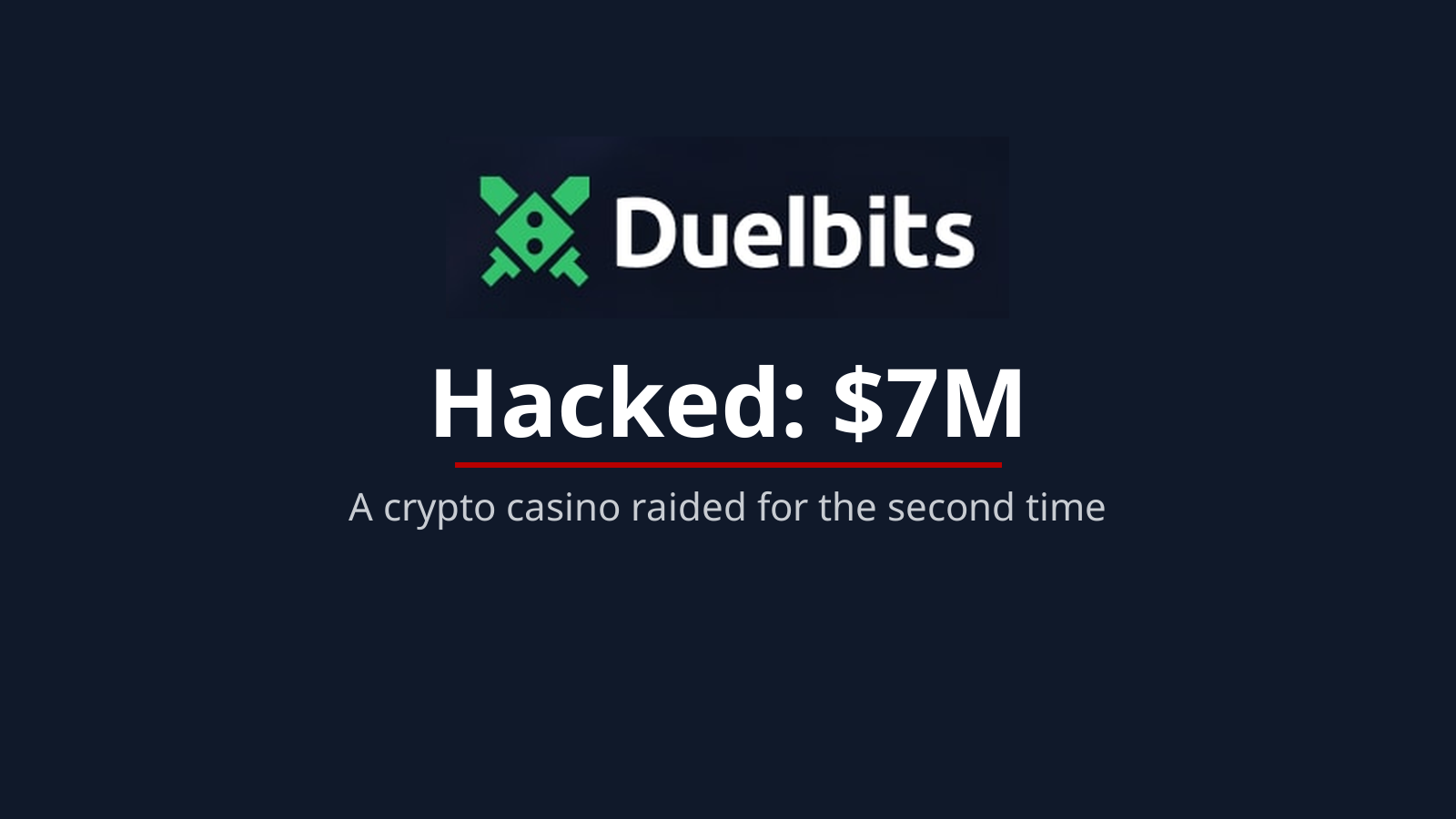 Duelbits: Crypto Casino Loses $7M to Hackers, Its Second Raid in Three Years