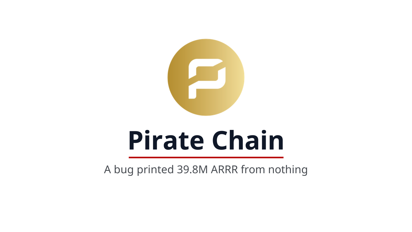 Pirate Chain: A Bug Printed 39.8M ARRR, and the Coins Vanished Into the Privacy Pool