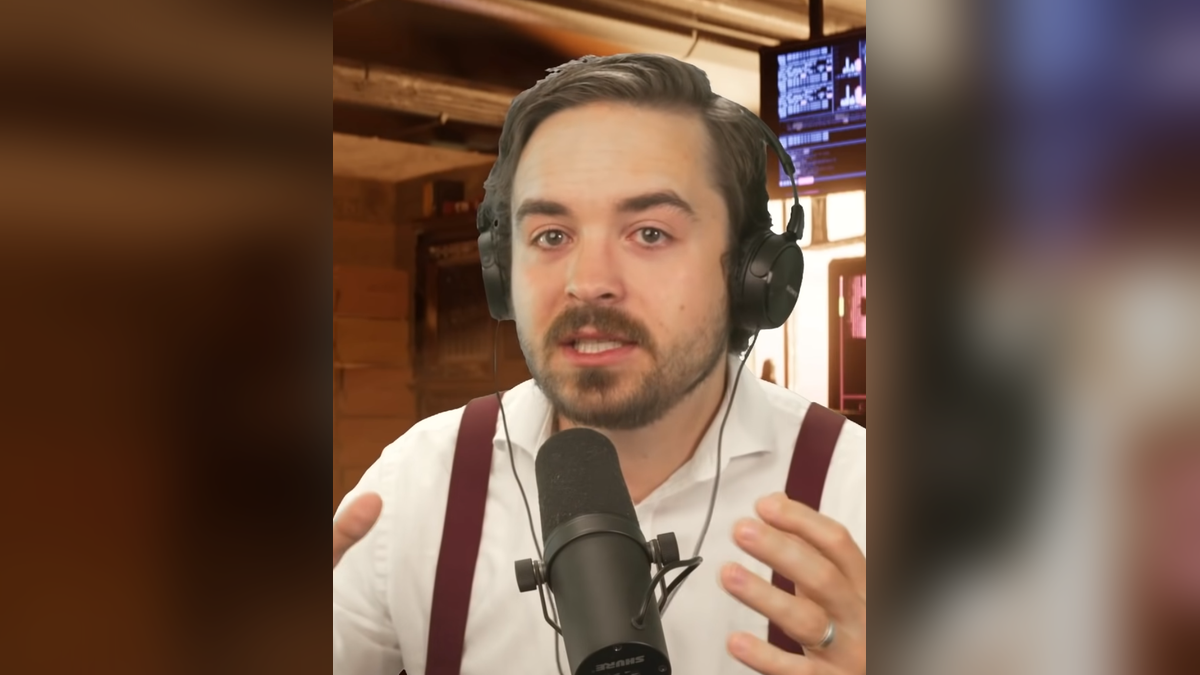 Stephen Findeisen, known as Coffeezilla, speaking on a podcast